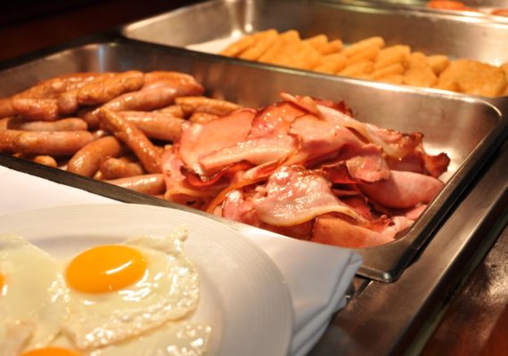 breakfast-hot-cereals-breads-fruit-salad-platter-yogurts-juices-tea-coffee