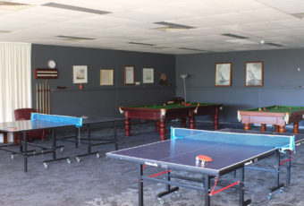 Table tennis-recreation room-break time-activity